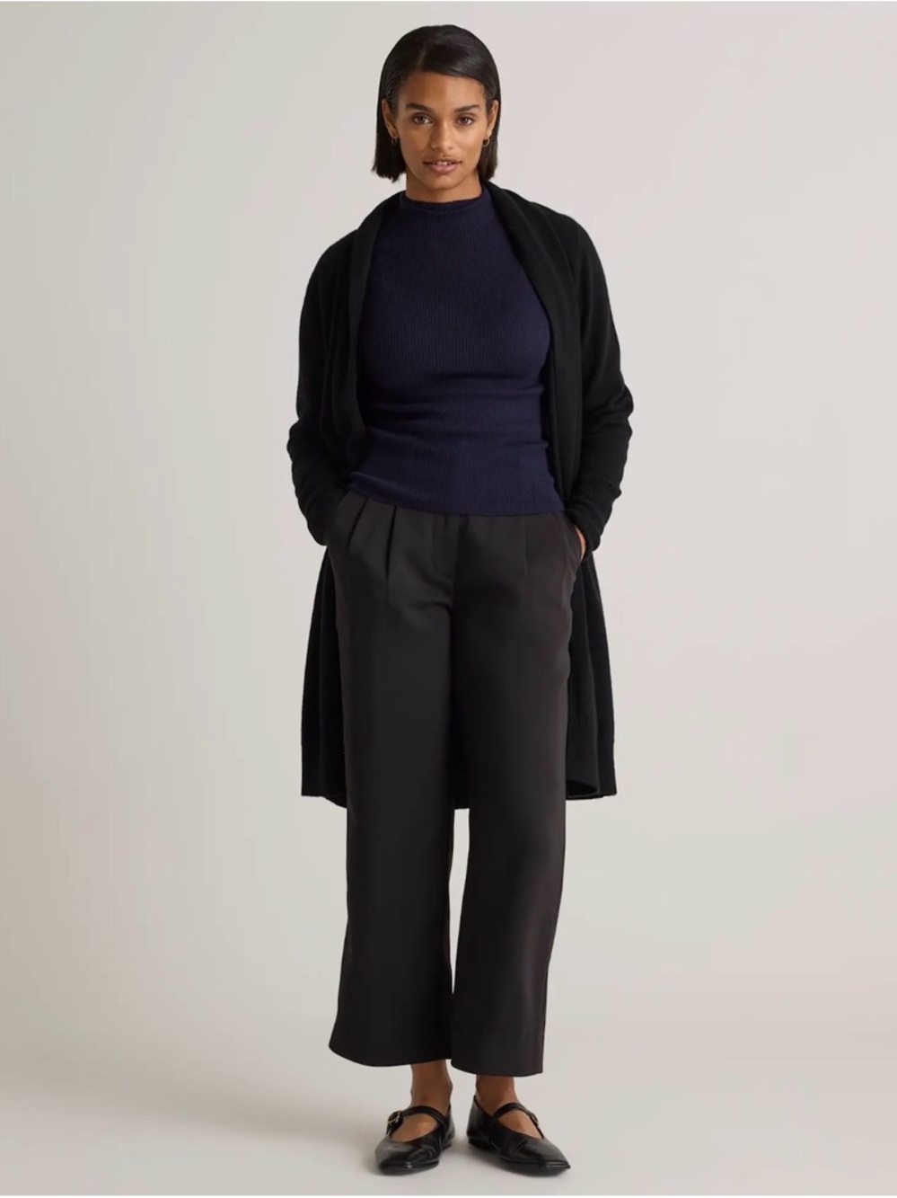 Quince Mongolian Cashmere Duster Cardigan Sweater